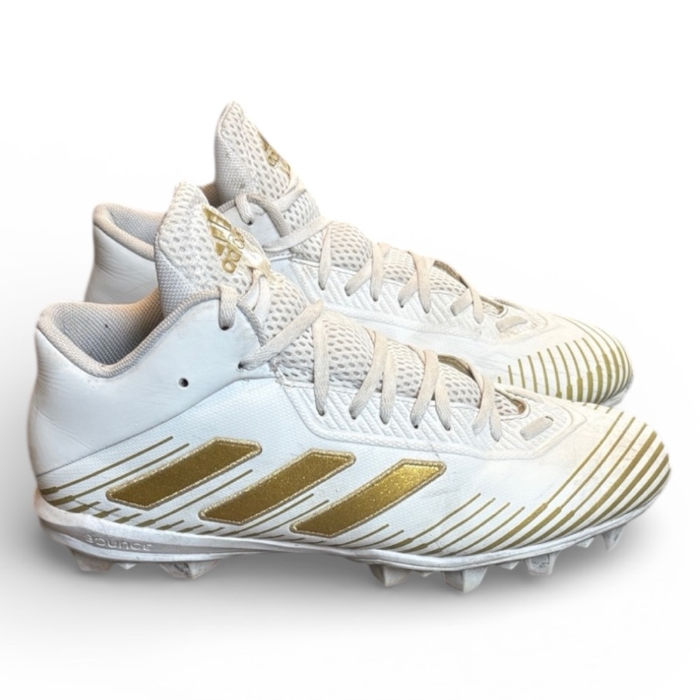 Adidas Freak MD20 Football White Gold Cleats Shoes Men's 11 (EH2249)